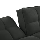 Newly Designed Linen Sofa Furniture With Adjustable Backrest And Easy Assembly Lounge Chair - Dark Gray