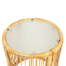 3-Pc Outdoor Patio Wicker Furniture Set Table Chairs With 3.15 Thick Cushion