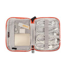 Compatible with Apple, BUBM Travel Universal Cable Organizer Electronics Accessories Cases Gadget Bag For USB, Phone, Charger and Cable, Fit for ipad