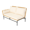 3-Pc Outdoor Patio Wicker Furniture Set Table Chairs With 3.15 Thick Cushion