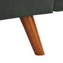 Newly Designed Linen Sofa Furniture With Adjustable Backrest And Easy Assembly Lounge Chair - Dark Gray