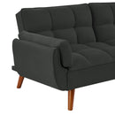 Newly Designed Linen Sofa Furniture With Adjustable Backrest And Easy Assembly Lounge Chair - Dark Gray