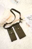 Silver Hardware Style Crossbody Waist Bag